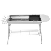 Grilles de barbecue portables en acier inoxydable directes en usine pour le camping de 2 à 4 personnes pour les campings et les pique-niques