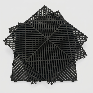 400*400*18mm Anti Slip Garage Flooring Pp Interlocking Floor Modular Workshop Garage Flooring - Product Image 1