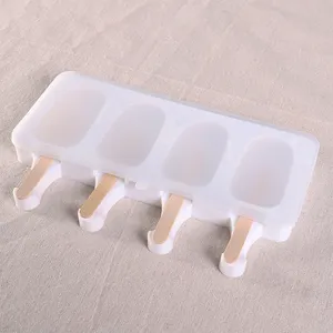 One Stop Shopping vendita calda forma ovale commestibile stampo per gelato in Silicone fatto in casa Mini stampi per ghiaccioli