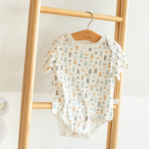 Recién Nacido bebé niña ropa de verano de algodón orgánico ropa de bebé mameluco - Product Image 2