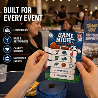 Billets à gratter personnalisés en gros sur le thème du rugby, conception gratuite, billets de tombola sportifs, cartes de jeu à gain immédiat, cartes à gratter