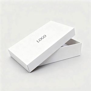 Factory Price Custom Recyclable <b>White</b> <b>Paper</b> Board Gift Packaging Box Lid Upper Lower Lid Transport Box With Logo Printing - Product Image 2