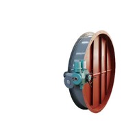 Vanne papillon de ventilation à température ambiante en acier inoxydable WCB, manuelle, pneumatique, électrique, volet de régulation, vanne d'air turbo pour cheminée