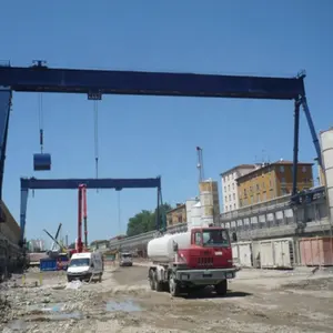 Concreto Precast 25 Ton Warehouse Single Beam Gantry Crane para Lifting Viga