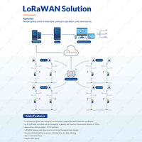 BBIER Urban Lighting Système de contrôleur de lampadaire Lora extérieur Lora-Mesh IoT Solution Smart LED Street Light