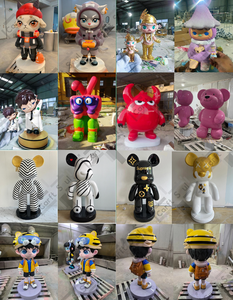 Tùy Chỉnh <span class=keywords><strong>3D</strong></span> Bức Tượng Máy In Made FRP Moai Đầu Điêu Khắc Moai Tượng Cho Cuộc Phiêu Lưu Ngoài Trời Mini Golf Trang Trí - Product Image 5