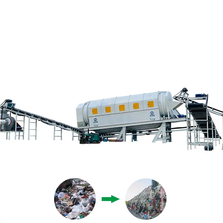 Sistema di attrezzature per piattaforme di smistamento dei rifiuti urbani