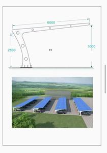 Fabrieks Prijs Waterdichte Zonne-<span class=keywords><strong>carport</strong></span> Systeem - Commerciële PV Parkeerstructuur voor Grondinstallatie - Product Image 3