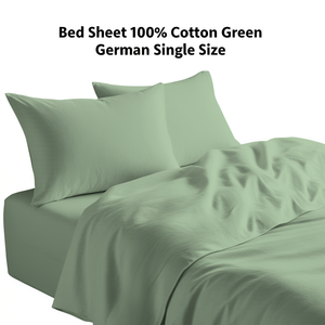 Sábana 100% Algodón Verde Alemán Tamaño Individual - Product Image 3