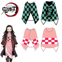 Cobertor para cosplay de anime demon slayer, kimetsu no yaiba, cospaly, capuz, flanela, fácil de usar, kamado nezuko