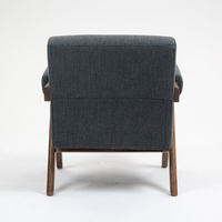 Fauteuils en bois massif au design nordique moderne et luxueux pour salon, chambre, appartement, villa - Chaises confortables pour le loisir et la salle à manger