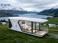 Capsule spatiale intelligente de 20 pieds avec balcon panoramique en verre, température constante et insonorisation