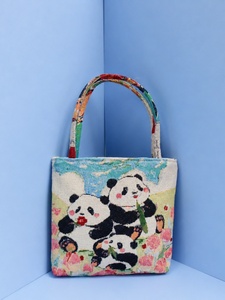 Bolso de lona vintage con estampado de la Torre Eiffel de París para mujer - Product Image 3