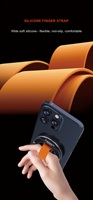 Support de téléphone magnétique en alliage d'aluminium, support de bracelet en silicone pliable, support de téléphone portable réglable pour la plupart des smartphones