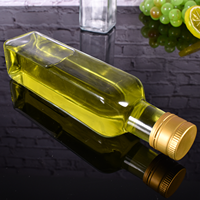 Bouteilles en verre Marasca traditionnelles de 100 ml, 250 ml, 500 ml, 750 ml, 1000 ml avec bouchons verseurs colorés de 31,5 mm pour le stockage des huiles