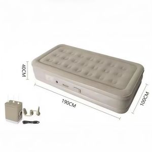 Colchón de Aire Inflable Automático, Plegable, Moderno, Ligero, con Superficie Aterciopelada, Construcción de PVC Resistente, Transpirable, Resistente al Agua, para Camping - Product Image 3