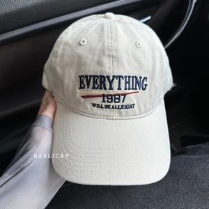 Off White Baseball Cap Embroidered Everything 1987 Unisex Cotton Canvas Duckbill <b>Hat</b> - Product Image 1
