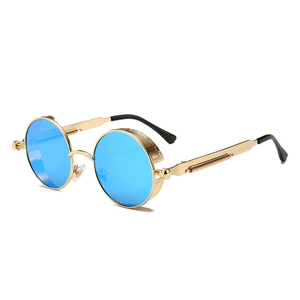 Lunettes de soleil UV400 pour hommes, verres solaires avec monture en métal, style Hip-Hop, très tendance, collection 2019 - Product Image 4