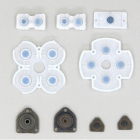 Boutons en silicone conducteurs pour manette PS4, patins en caoutchouc pour manette PS4, tapis conducteurs pour joystick PS4, pièces de rechange