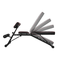 Banc de musculation multifonctionnel réglable, Fitness, haltères, gymnastique, pliage, inclinaison, descente, entraînement