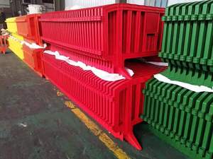 Barrière de contrôle des foules en plastique, barrière de chantier temporaire et portable, <span class=keywords><strong>barricade</strong></span> de chantier, barrières de contrôle des foules amovibles - Product Image 3