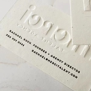 Biglietti da Visita e di Ringraziamento Personalizzati di Lusso, Carta Premium con Stampa Serigrafica 3D in Rilievo per Piccole Imprese - Product Image 3