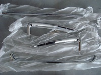 Kit de carrosserie avant Chrome pour outlander sport asx, pare-choc avant pour voiture, 2010 2011 2012 2013 2014 2015, 2 pièces