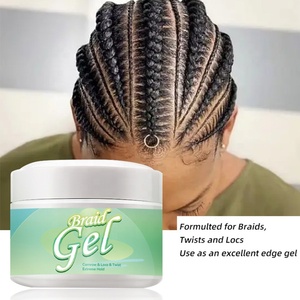 Gel Tresse et Twist Soigné avec Logo Personnalisé pour une Tenue Extrême Conditionnement Confiture de Cheveux Brillante pour Tressage Gel Coiffant Extrême de Marque Privée - Product Image 5
