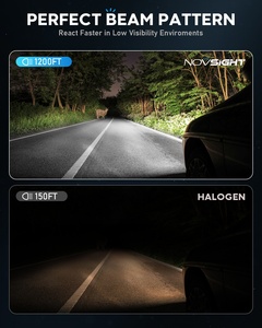 Novsight <span class=keywords><strong>N68</strong></span> 60W 15000LM luces LED Para autos H4 H7 9005หลอดไฟรถยนต์ CANbus H4 - Product Image 3