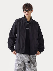 เสื้อแจ็คเก็ตบลูซองสไตล์วินเทจสำหรับผู้ชาย คอตั้ง ดีไซน์เท่ห์แบบเรเบล ชิค  ใช้งานได้หลากหลาย เหมาะสำหรับฤดูหนาว เสื้อคลุมลำลองสำหรับผู้ชาย ดีไซน์เรียบหรู - Product Image 5