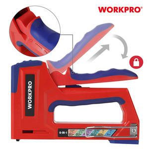 WORKPRO Agrafeuse multifonctionnelle 6-en-1 de qualité industrielle, facile et sûre, avec deux puissances différentes, conception <span class=keywords><strong>ergonomique</strong></span> et poignée en caoutchouc - Product Image 3