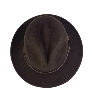 100% Len Handmade Tùy Chỉnh Sang Trọng OEM Rộng vành Fedora Mũ Người Đàn Ông Phụ Nữ Len Cảm Thấy Unisex Fedora Mũ - Product Image 5