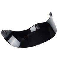 Visière de casque à trois boutons de style rétro japonais pour casques de style rétro