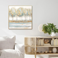 Peinture à l'huile sur toile de paysage doré peinte à la main par Grayson Lane, style classique, art mural avec cadre, décoration intérieure, Quadro Da Parete