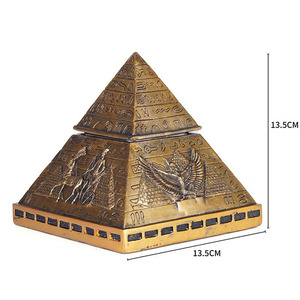 Exquisitas Velas Aromáticas en Recipientes con Forma <span class=keywords><strong>de</strong></span> Pirámide Egipcia <span class=keywords><strong>de</strong></span> Metal para Regalos <span class=keywords><strong>de</strong></span> <span class=keywords><strong>Viaje</strong></span> - Product Image 5