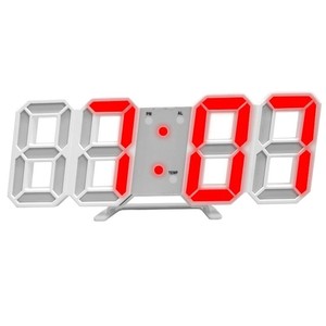 Factory direct sales of cross-border 3D <b>digital</b> <b>clocks</b>, creative smart light-sensitive LED <b>wall</b> <b>clocks</b>, Korean style student - Product Image 1