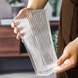 2022 son avrupa tarzı şeffaf kare masa vazo Modern düğün ev dekor için oturma odası çiçek dükkanı dekorasyon için - Product Image 5