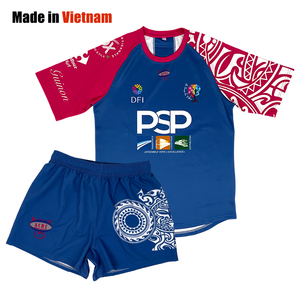 Cheap Price Manufacture Comfortable Breathable Quick Dry Plus Size Unisex Rugby Jersey Heat-Transfer Printed Custom Uniform - Product Image 1