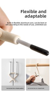 Flexible Car Back Seat <b>Hook</b> Multi-purpose Auto Seatback <b>S</b> <b>Hooks</b> Free Bending <b>Hook</b> for Hanging Keys Bags Phone Stand - Product Image 3