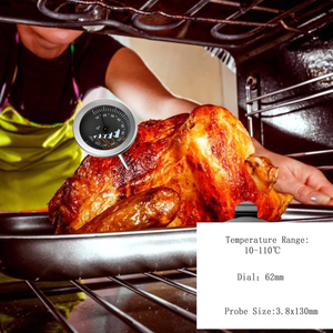 SW <span class=keywords><strong>termometer</strong></span> panggangan untuk daging BBQ, pengukur suhu dapur air memasak dengan klip panci 130 mm <span class=keywords><strong>Probe</strong></span> panjang - Product Image 4