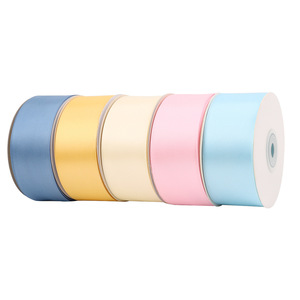 Nine-Colored Ribbon Double Faced Satin Ribbon 4cm Polyester Durable Gift Box Bouquet Decoration - Product Image 4
