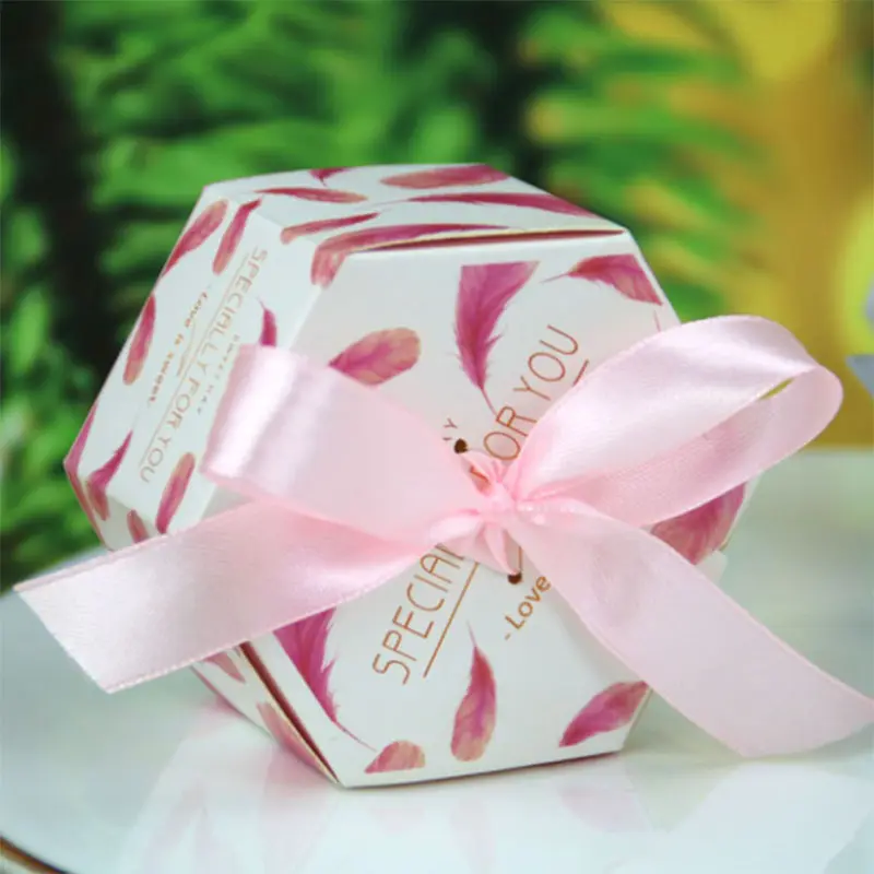 Toptan kaliteli mermer karton düğün iyilik hediye şeker kutusu çikolata şeker kutuları düğün için