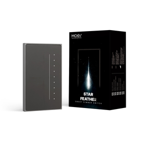 Interruptor de Luz Inteligente con Atenuador de la Serie Star Feather de MOES Tuya, Ajusta el Brillo, Control Remoto por Aplicación, Compatible con Voz, Alexa y Google Home - Product Image 1