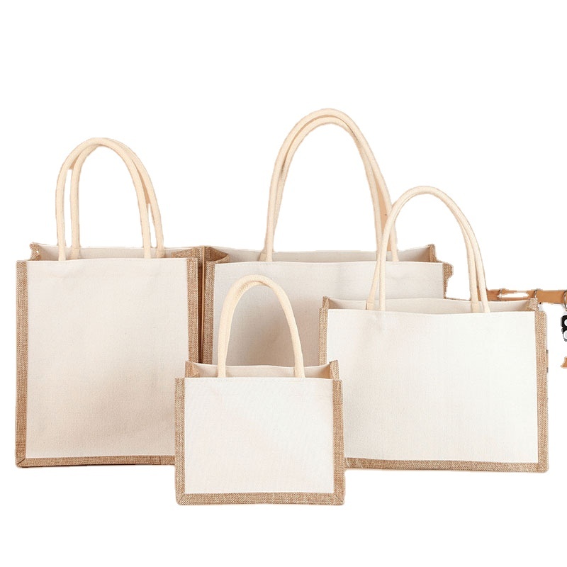 Cotton Mesh Storage Bag with Drawstring