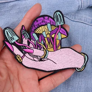 New Cartoon Embroidery Iron On Patches For Clothes Wholesale Personality Applique Emblem