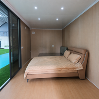 Maison préfabriquée haut de gamme en conteneur, maison pliable en conteneur, villa modulaire pour complexe hôtelier, hôtel boutique, jardin