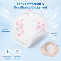 MummyFriend Coussinets d'allaitement jetables absorbants et respirants en tissu non tissé SAP thermocollé pour la maternité