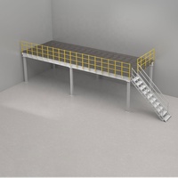 Système de plateforme en acier modulaire pour mezzanine, protection contre la corrosion, capacité de charge personnalisable pour l'extension d'entrepôt