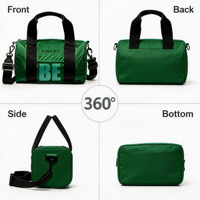 Nouveau sac de voyage en nylon tricoté tendance, sac bandoulière, logo personnalisable