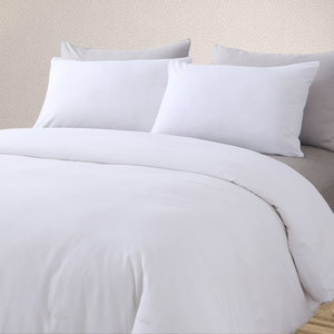호텔 침구세트 300TC 면 100% 화이트 이불커버 플랫시트 베개커버 포함 - Product Image 3